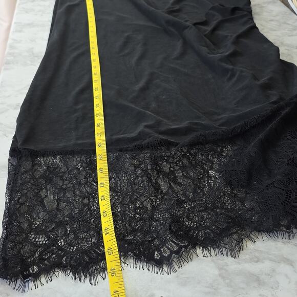 Eri & Ali Womens Sz S Black Lace Fairy Grunge Witchy Whimsigoth Midi Slip Dress - Picture 10 of 12